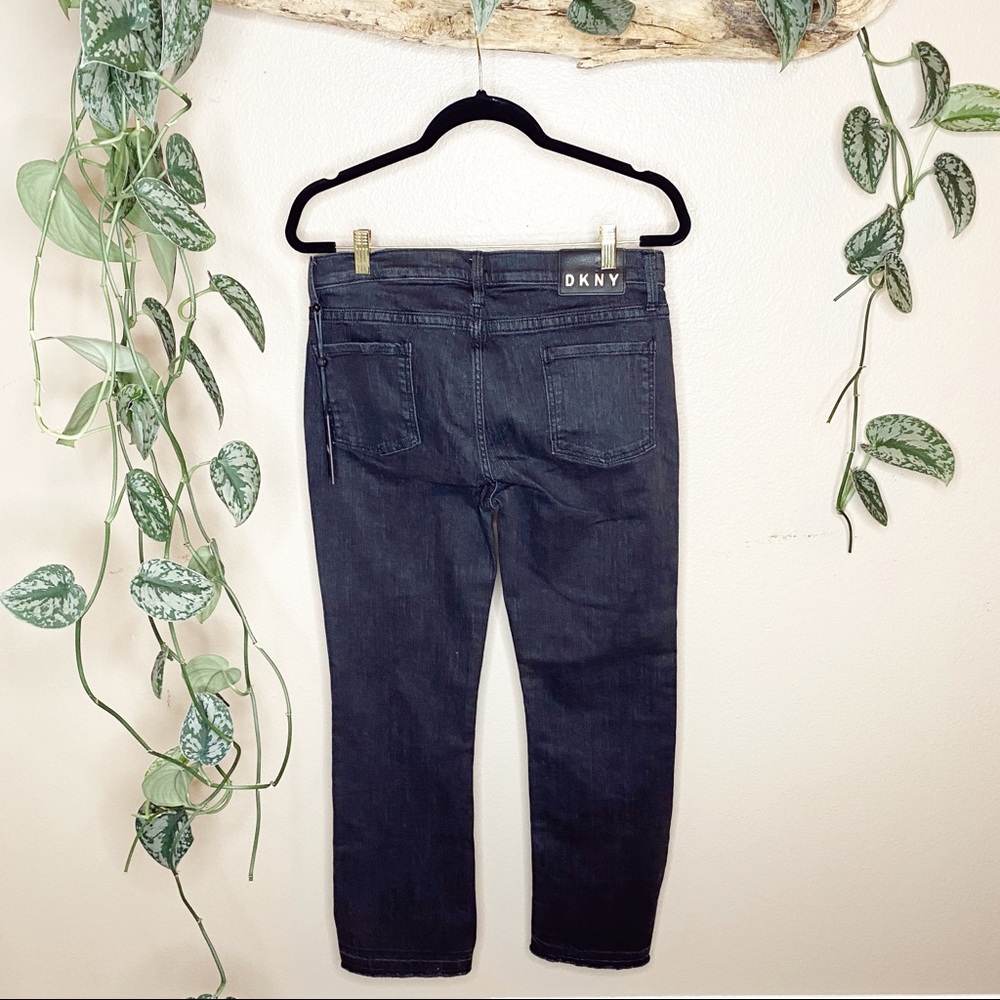 DKNY Stair Step Frayed and Cut Out Jeans - Picture 3 of 7